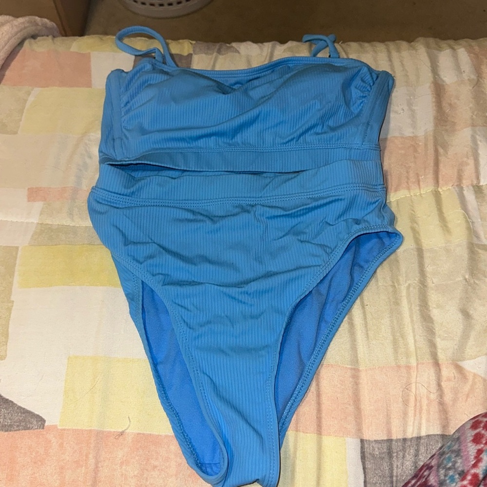 Blue bikini